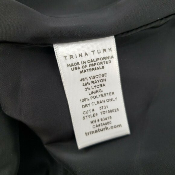 New Trina Turk Shift Dress Womens 4 Floral Print - Picture 6 of 6